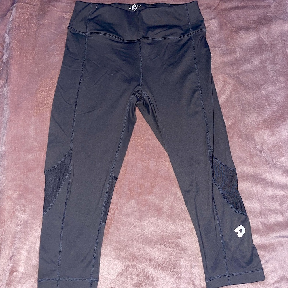 demarini softball capri leggings charcoal grey